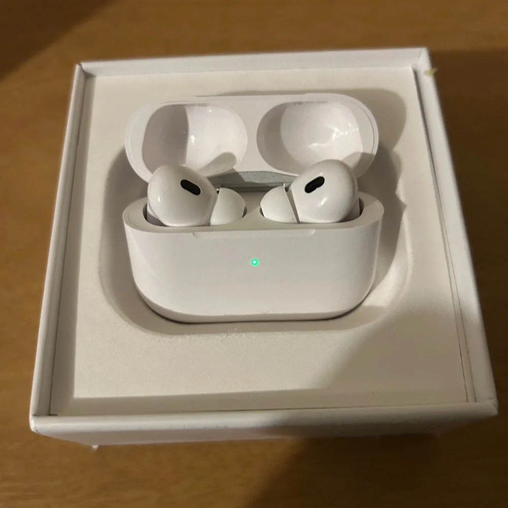 Wireless White Earbuds with Charging Case